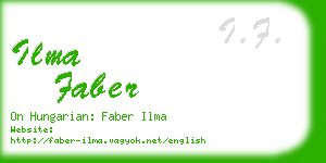 ilma faber business card